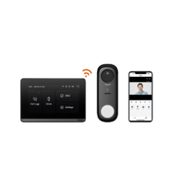 DNK-DK360W - 2,4 GHz draadloze video-deurbelkit (camera + draagbaar 5″ scherm)
